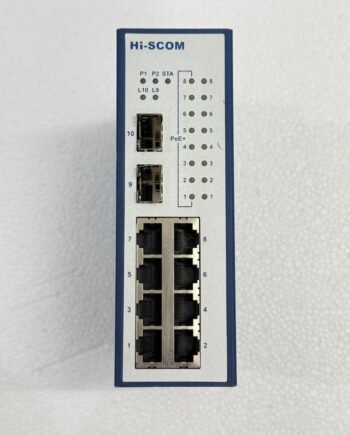 HI-SCOM BN48 INDUSTRIAL ETHERNET SWITCH TESTED OKAY FASTSHIP